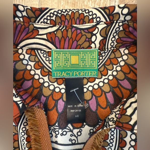 Tracy Porter Women’s Boho Tunic Dress Size 4-6 Embellished NWOT - Picture 4 of 9